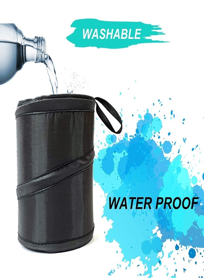 KITBEST Car Trash Can, Portable Garbage Can, Collapsible Trashcan Pop Up Trash Bag for Car, Waterproof Vehicle Trash Can, Waste Basket Bin, Rubbish Bin (1 Pack, Black) - Image 5